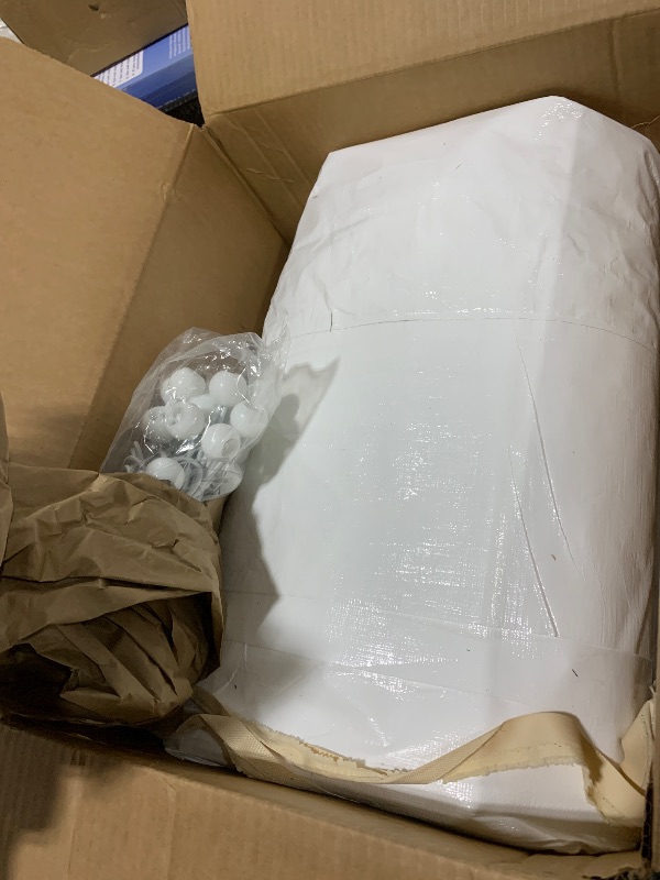 Photo 1 of 10'x20' Upgraded Carport Replacement Top Canopy Cover for Car Garage Shelter Tent Party Tent with Ball Bungees White (Only Top Cover, Frame is not Included)