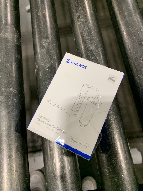 Photo 1 of [Apple MFi Certified] Syncwire iPhone Car Charger 32W Super Fast Car Charger iPhone Cigarette Lighter USB Car Adapter with Build-in 6.5FT Lightning Cable Coiled for Apple iPhone 14/13/12/11/Max, iPad