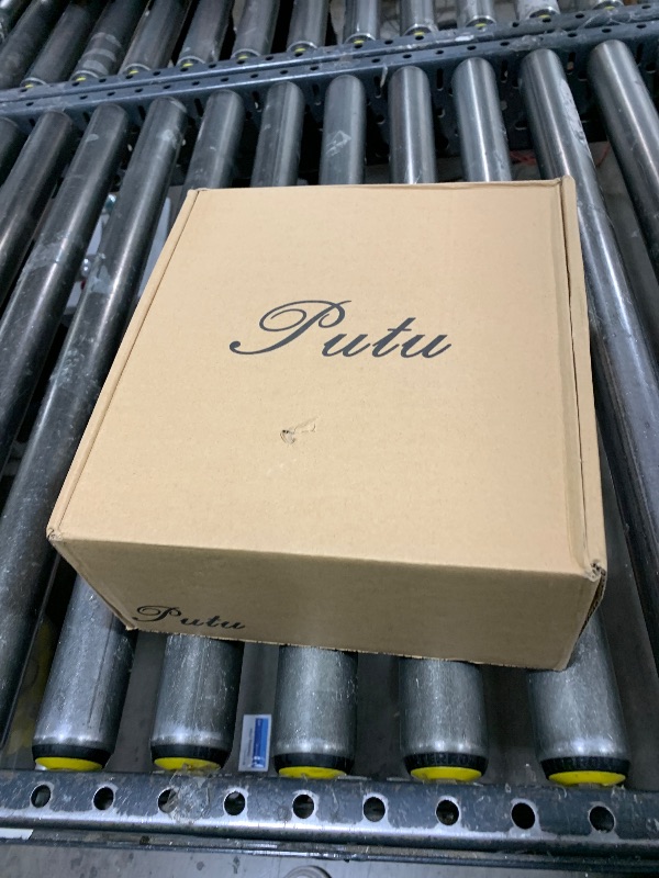 Photo 1 of Putu Women's Pointed Toe Knee High Boots Faux Suede Slouch Boots with Chunky Heel Black Size 9