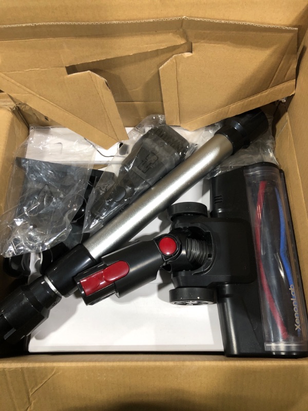 Photo 1 of PARTS ONLY ---------------------------------------------------------------------XenonLab Cordless Vacuum Cleaner, 45KPA Stick Vacuum Cleaners for Home with Up to 45 Mins Runtime, 6-in-1 Rechargeable Lightweight Vacuum with Powerful Suction for Carpets, Pe