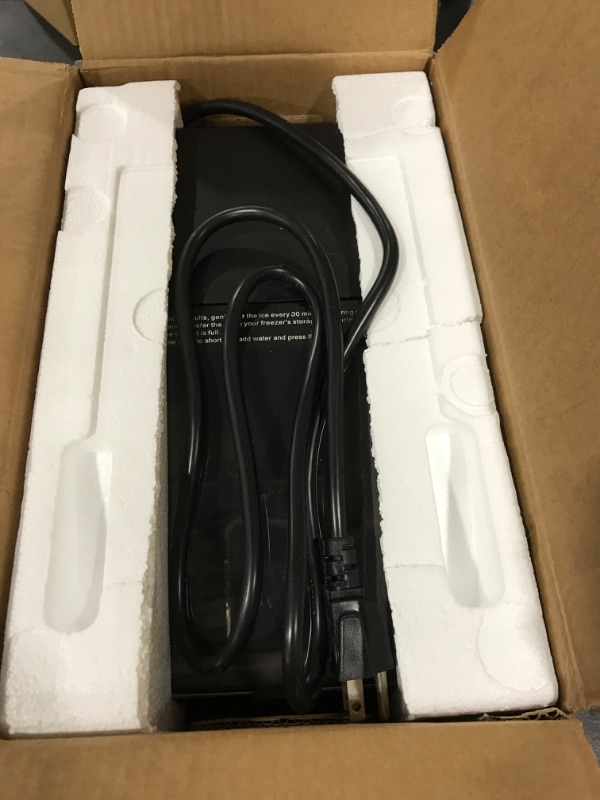 Photo 1 of Aeitto Ice Maker Countertop 26lbs/24H, Ice Machine 8 Ice Cubes Ready in 6 Mins, 2 Sizes of Bullet Ice Portable Ice Makers with Basket & Scoop, Auto Self-Cleaning for Home/Kitchen/Office Stainless