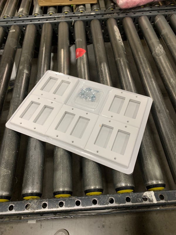 Photo 1 of [10 Pack] BESTTEN Decorator Wall Plate, 2 Gang Standard Size Outlet Cover for GFCI and USB Receptacles, H4.53” x W4.57”, Unbreakable Polycarbonate Material, UL Listed, White