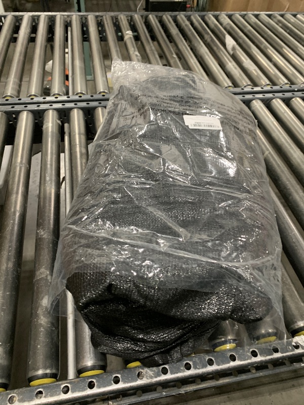 Photo 1 of UPGRADE Privacy Screen Fence 5' x 50' Commercial Shade Cover with Brass Grommets Heavy Duty Perfect for Outdoor Back Yard, Black, Customizable