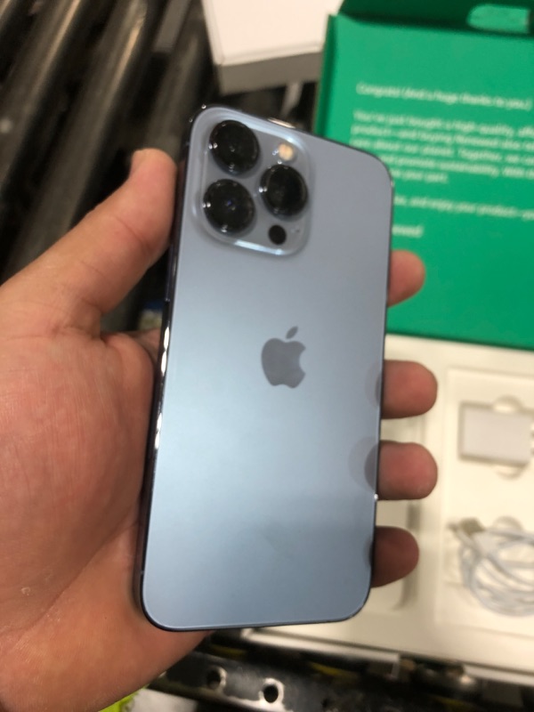 Photo 1 of Apple iPhone 13Pro , 256GB, Blue for Unlocked (Renewed Premium)