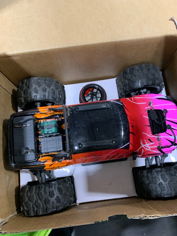 Photo 1 of 1/16 50MPH Brushless 4WD RC Truck,Upgradeable All-Terrain Remote Control Cars with 3S Battery,Waterproof Fast Off-Road RC Truggy for Adults,Suitable as Gift for Snow/Sand Adventures-Gradient Red