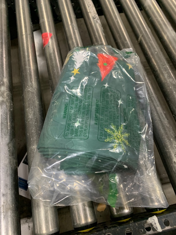 Photo 1 of Horaldaily Christmas Tablecloth 60×140 Inch Rectangular, Christmas Trees Green Washable Table Cover for Party Picnic Dinner Decor