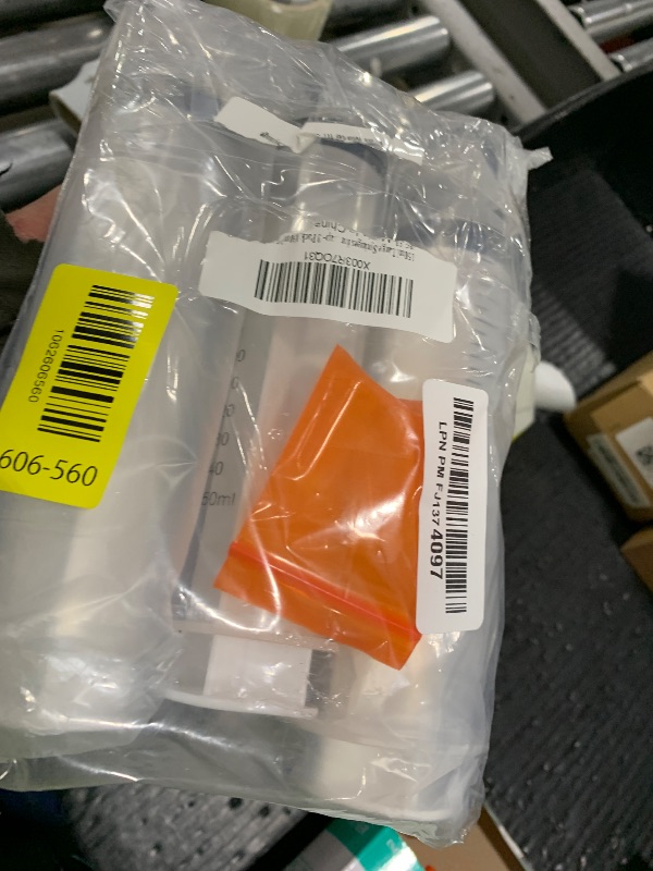 Photo 1 of 150ml Large Syringes for Liquid, Oral, Scientific Labs, Measurement, Dispensing, with Cap- 3 Pack 150 ml Syringe