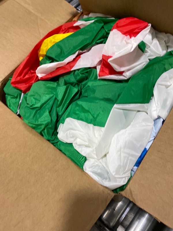 Photo 1 of 15 FT Christmas Inflatables Giant Christmas Tree Outdoor Decorations, Blow Up Xmas Tree Yard Decor with 3D Ornaments for Garden Lawn Holiday Display