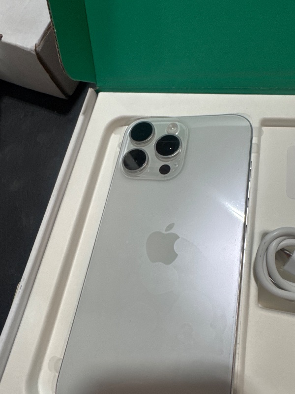 Photo 1 of Apple iPhone (Renewed Premium) 15 Pro Max, 256GB, White Titanium - Unlocked