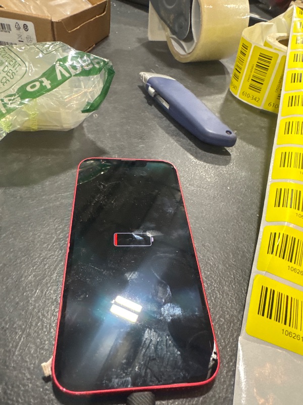Photo 1 of Apple iPhone 14, 128GB, (PRODUCT) Red - Unlocked (Renewed)