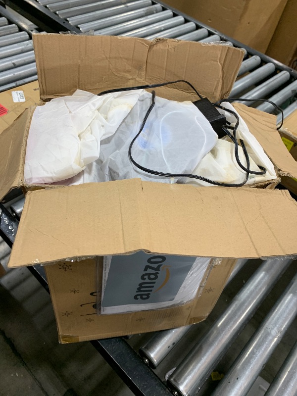 Photo 1 of *USED** Danxilu 14FT Giant Christmas Inflatables Snowman Holding Garland Built-in Rotating LED Lights, Xmas Blow Up Inflatable Snowman Outdoor Decoration for Yard Lawn Garden Patio Holiday Party