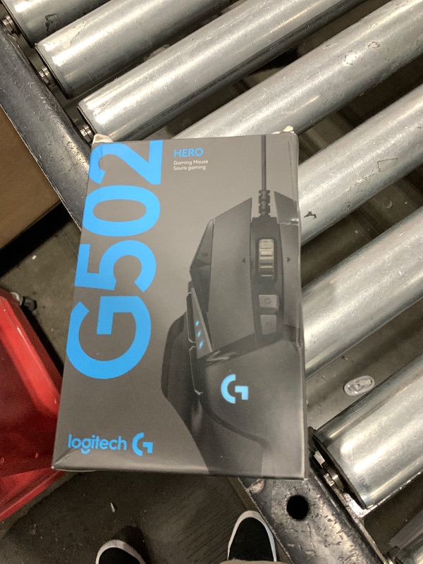 Photo 1 of Logitech G502 Lightspeed Wired Gaming Mouse with Hero 25K Sensor, PowerPlay Compatible, Tunable Weights and Lightsync RGB - Black (it is NOT wireless
