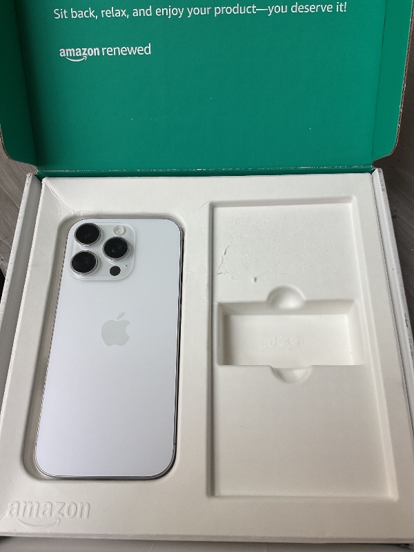 Photo 1 of LOCKED\\\\\\\\ Apple iPhone 16 Pro, US Version, 256GB, White Titanium - Unlocked (Renewed Premium)