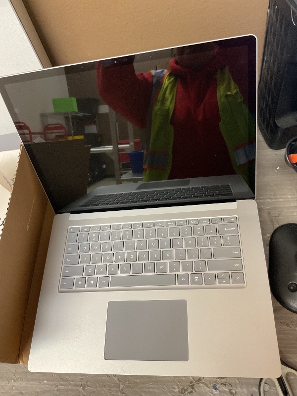 Photo 1 of SELLING FOR PARTS ONLY............. Microsoft Surface Laptop 3 – 13.5" Touch-Screen – Intel Core i5 - 8GB Memory - 128GB Solid State Drive (Latest Model) – Platinum with Alcantara