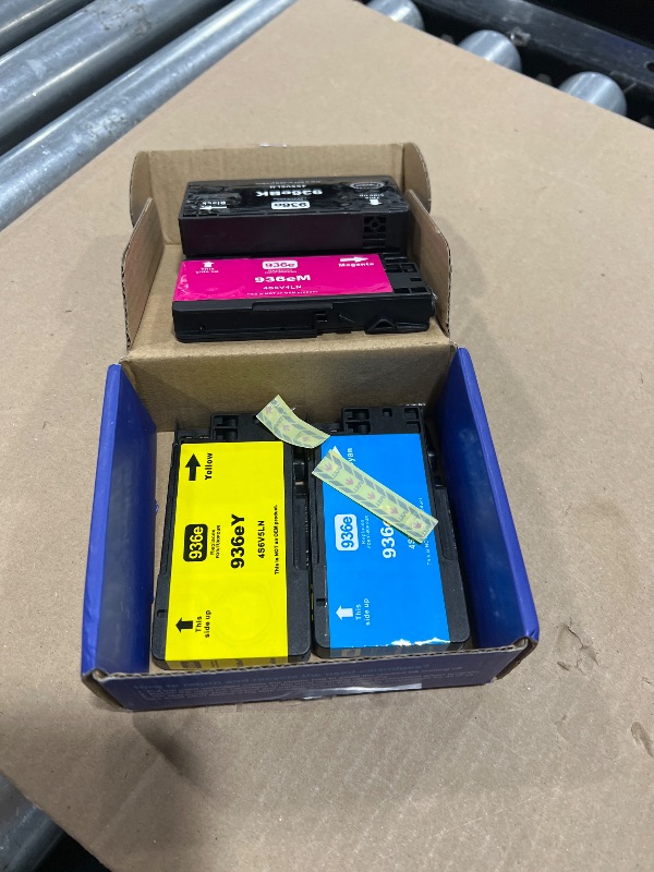 Photo 1 of 936XL 936e 936 Ink Cartridges Combo Pack: Replacement for HP Ink 936XL Black and 936 Color Combo Pack to Work with OfficeJet Pro 9110 9120 9130 9720 9730 9122 9125 9128 Printer (BK/C/Y/M, 4-Pack)