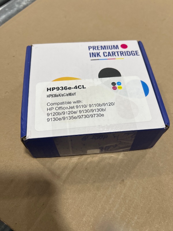 Photo 1 of 936XL 936e 936 Ink Cartridges Combo Pack: Replacement for HP Ink 936XL Black and 936 Color Combo Pack to Work with OfficeJet Pro 9110 9120 9130 9720 9730 9122 9125 9128 Printer (BK/C/Y/M, 4-Pack)