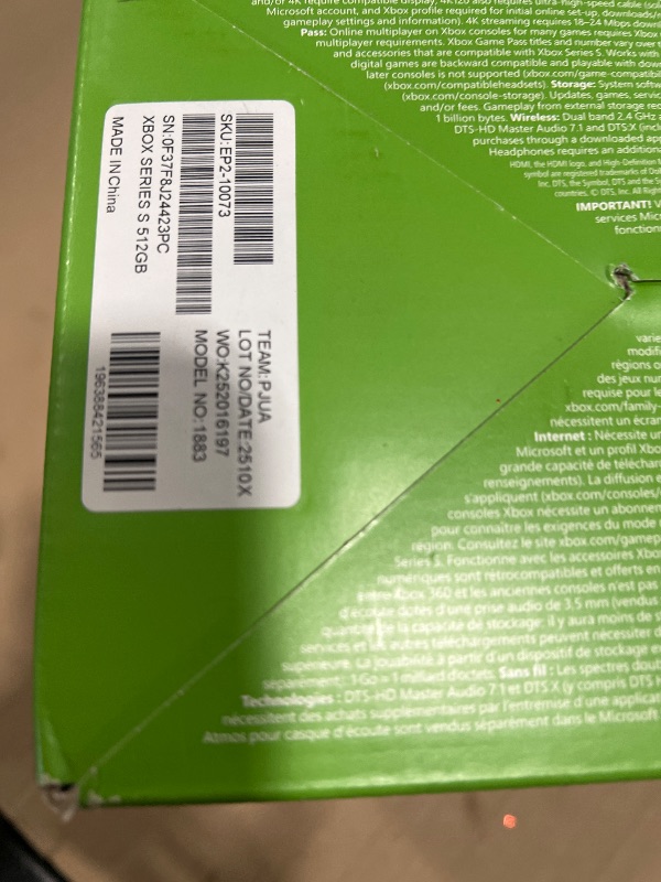 Photo 1 of Xbox Series S - All Digital Gaming Console - 512GB SSD - Includes Wireless Controller - 120FPS (Renewed Premium)