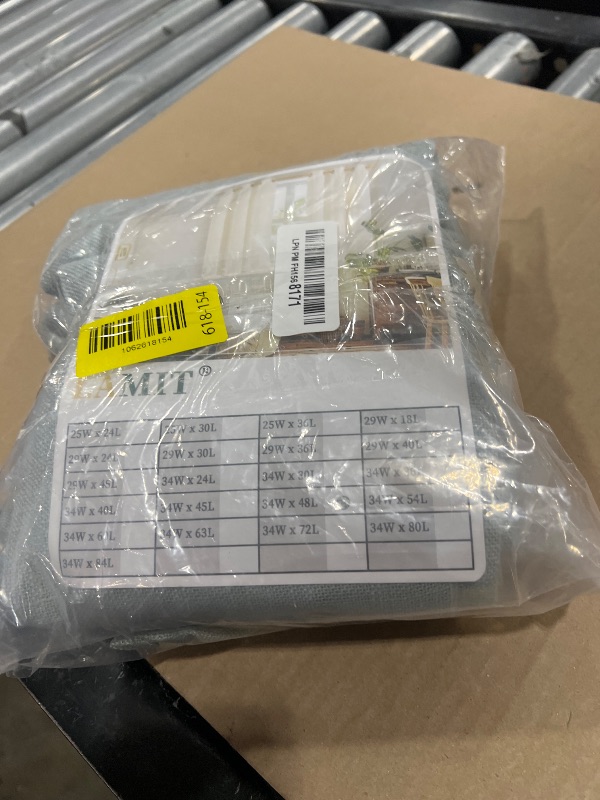 Photo 1 of LAMIT Beige Linen Curtains for Windows 2 Panels Set, 48 Inch Linen Textured Light Filtering Drapes Bronze Grommet Boho Panels for Farmhouse/RV Camper/Loft, 34 x 48 Inch