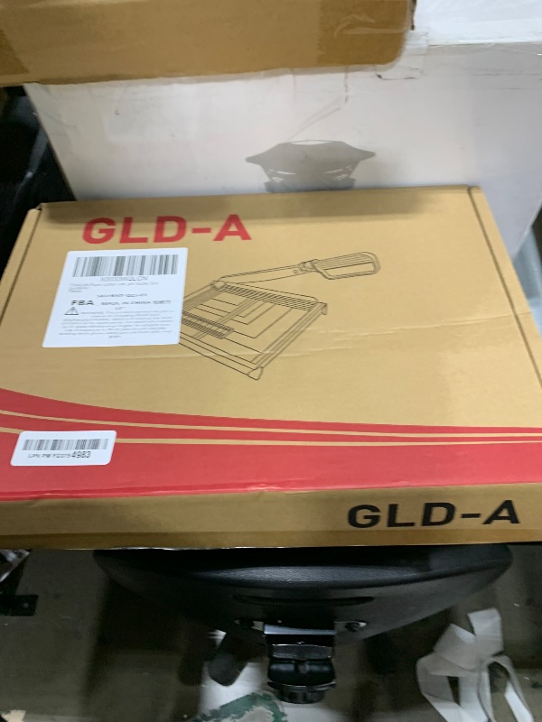 Photo 1 of TEXALAN(R) Paper Cutter Letter Size Paper Trimmer 12” Cut Length 12 Sheet Capacity Guillotine Paper Photo Cutter with Magnet Clamp, Paper Guide, Size Guideline