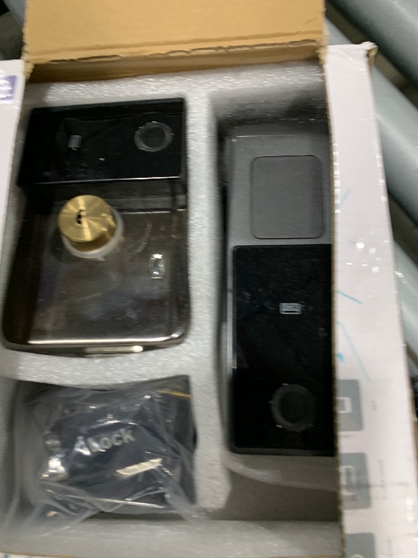 Photo 1 of **INCOMPLETE** smart latch double gate lock, electronic gate latch for outdoor fence, waterproof keyless smart rim lock, electric double sided keypad locks, Fingerprint, Passcode, Key, IC Card, Tuya App