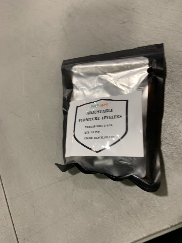 Photo 1 of 1/4-20‘‘UNC Thread Adjustable Furniture Levelers Table Feet Screw in Threaded, Screw on Chair Foot Glides Leveling for Tables, Chairs, Furniture Legs-16 Pcs (1/4-20UNC-16PCS)