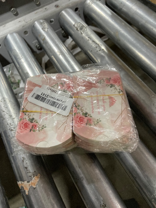 Photo 1 of 100 PCS 15th Birthday Box 4.5 x 3.5Inch Pillow Gift Boxes Quinceanera Party Decorations Mis Quince Anos, Happy Box for Quinceanera Party, Sweet Decoration Rose Gold For Guest
