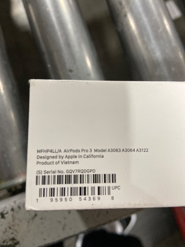 Photo 1 of *NOT CHARGING** Apple AirPods Pro 3 Wireless Earbuds, Active Noise Cancellation, Live Translation, Heart Rate Sensing, Hearing Aid Feature, Bluetooth Headphones, Spatial Audio, High-Fidelity Sound, USB-C Charging