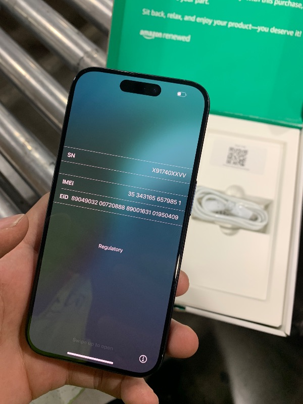 Photo 1 of Apple iPhone 15 Pro, US Version, 1TB, Blue Titanium - Unlocked (Renewed Premium)