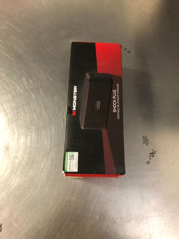 Photo 1 of Monster Shock Plus Portable Bluetooth Speaker, Bluetooth 6.0 Speaker,30W Dual Speaker, Deep Bass,15H Playtime, Support AUX/TF Card,IPX6 Waterproof, TWS pairing for Outdoor/Home/Party/Travel,Gift Ideas (item does not sound pristine)