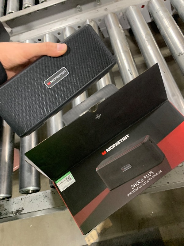 Photo 1 of Monster Shock Plus Portable Bluetooth Speaker, Bluetooth 6.0 Speaker,30W Dual Speaker, Deep Bass,15H Playtime, Support AUX/TF Card,IPX6 Waterproof, TWS pairing for Outdoor/Home/Party/Travel,Gift Ideas (item does not sound pristine)