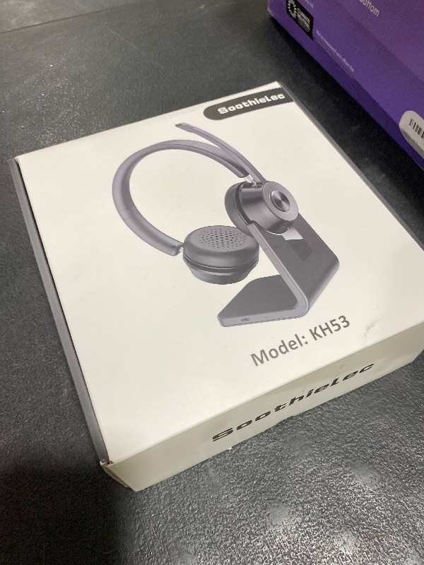 Photo 1 of (Upgraded Version) Wireless Headset, Bluetooth Headset with Noise Cancelling Microphone, Best Headphones with Mic Mute & USB Dongle for PC/Computer/Laptop/Cell Phones/Remote Work/Call Center