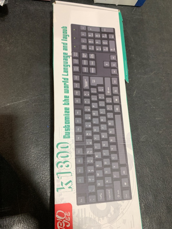 Photo 1 of Sorandy 104 Keys USB Wired Gaming Keyboard, Ergonomic Design, Minority Language Keyboard with 1.5m Cable, for Office, Computer, and Laptop, 4.9ft Cable (French(AZERTY Layout)), Sorandyq7809fxogu-14