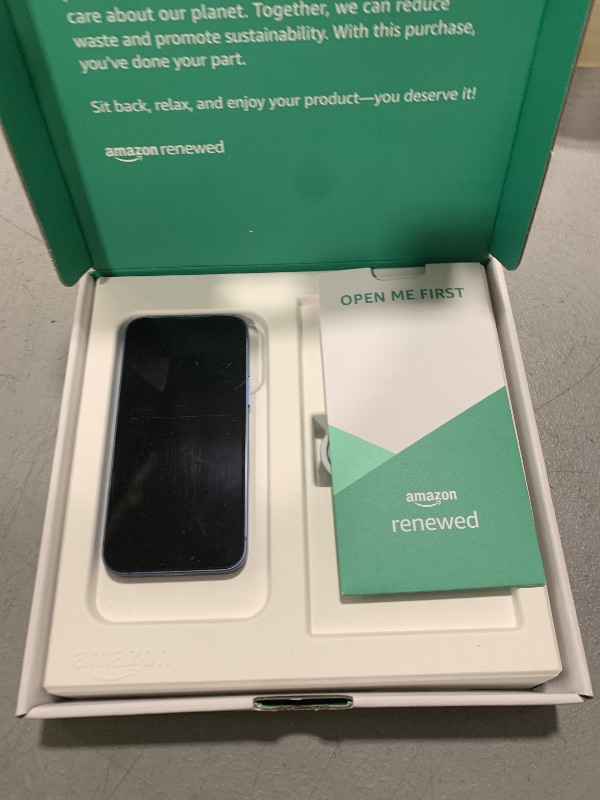 Photo 1 of Apple iPhone 13 Mini, 128GB, Blue - Unlocked (Renewed Premium) (malfunctioning battery)