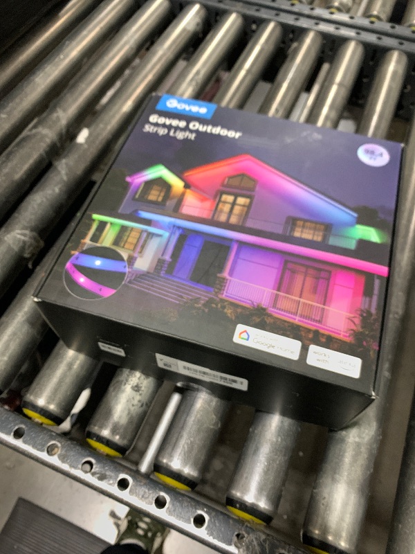 Photo 1 of  Govee Outdoor LED Strip Lights, 98.4ft Smart Outdoor Lights Work with Alexa and Google Assistant, App Control, IP65 Waterproof, RGBIC Lights for Patio, Eave, Party Decorations 