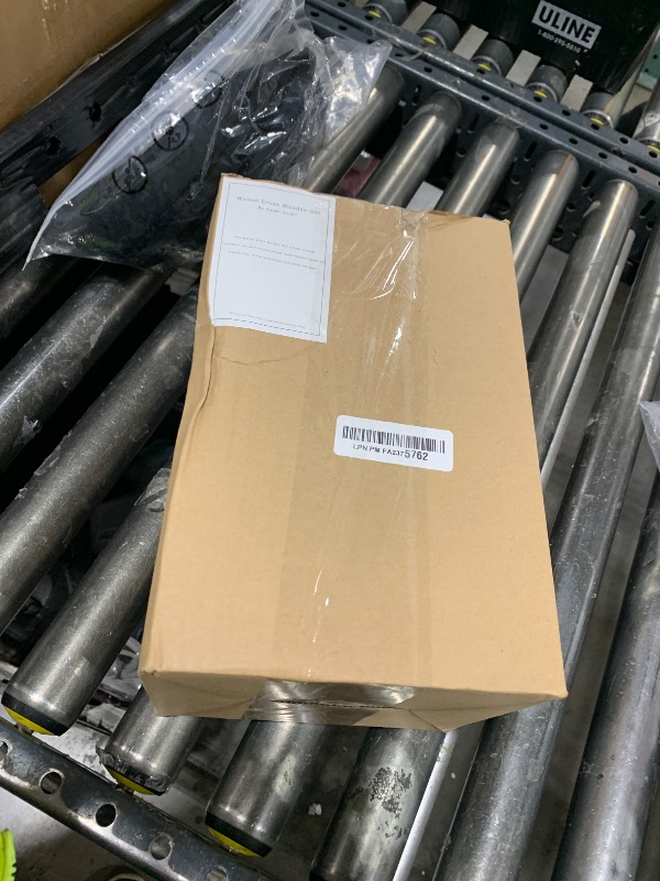 Photo 1 of  AspenStudio Cross Walnut Wooden Urn for Cremation Human Ash Handcrafted Solid Wood Urn Up to 200lbs for Adult 