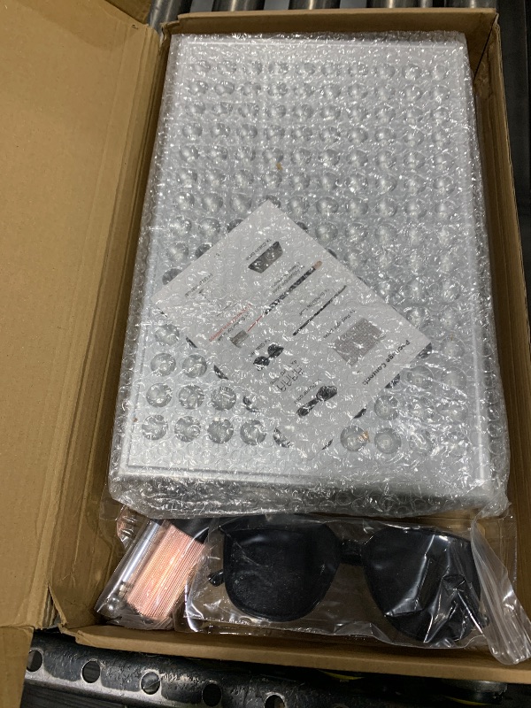 Photo 1 of  Red Light Therapy for Body, Infrared Light Therapy Panel Lamp with Stand, 660nm and 850nm Near Infrared LED Red Lights Therapy Device at Home for Face and Body 