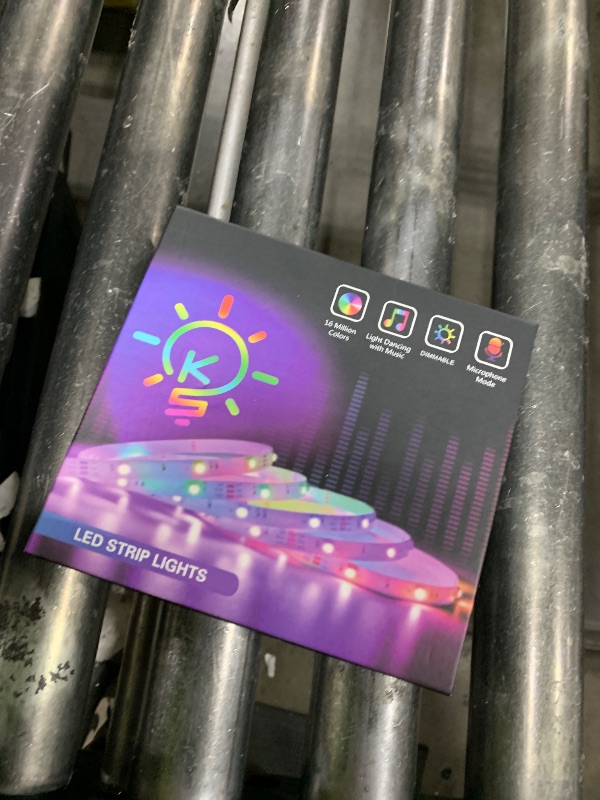 Photo 1 of  Keepsmile Strip Lights Smart App Music Sync Color Changing RGB Bluetooth LED Strips with Remote Led Lights for Bedroom Home Decoration 