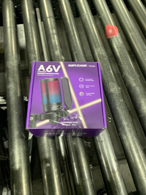 Photo 1 of  FIFINE AmpliGame PC Gaming Streaming USB Microphone, RGB Desktop Microphone for Computer/Mac/PS4/PS5, Podcast, Recording, TikTok, Game Chat, Condenser Mic with Pop Filter, Shock Mount - Red 