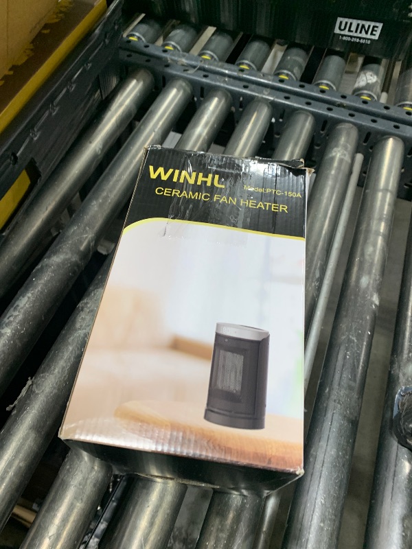 Photo 1 of Space Heater, WINHL Small Portable Electric Heaters for Indoor Use with Thermostat and Remote, 70°Oscillation, 12H Timer, 5 Modes, 1500W PTC Ceramic Fast Safety Heat for Office Bedroom Home