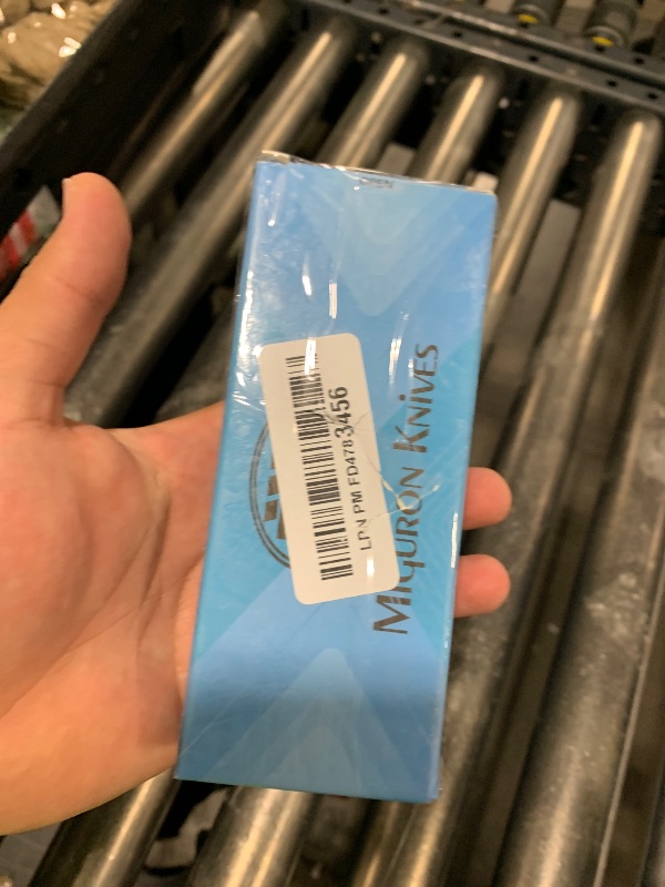 Photo 1 of  M Miguron Perism II Folding Knife 3.38 Inches Black PVD D2 Blade White G10 Handle Deep Steel Pocket Clip Hiking Camping Pocket Knife MGR811WHII 