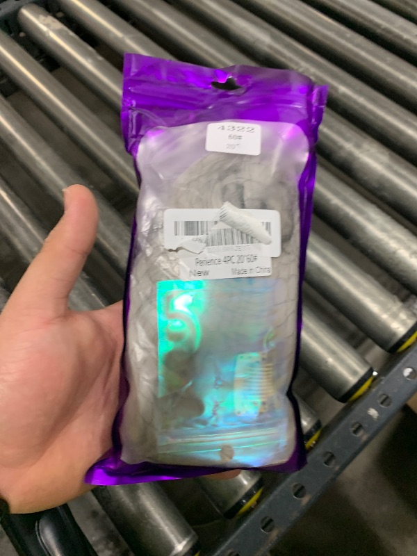 Photo 1 of  Silver Hair Extensions Clip ins 4PCS 20Inch Long Wavy Grey Clip in Hair Extensions Gray Thick Soft Hair Double Weft Hairpieces for Women (20 INCH, 60#) 