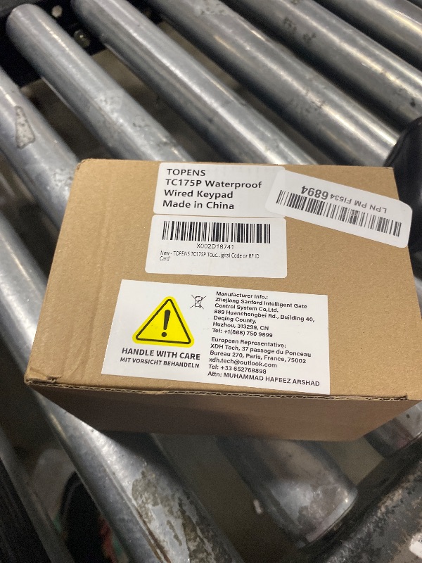 Photo 1 of TOPENS TC175P Touch Panel Wired Keypad, Universal Keyless Entry Keypad DC 12V 24V for The Automatic Driveway Gate Opener, Magnetic Lock, Door Access Control System, Digital Code or RF ID Card