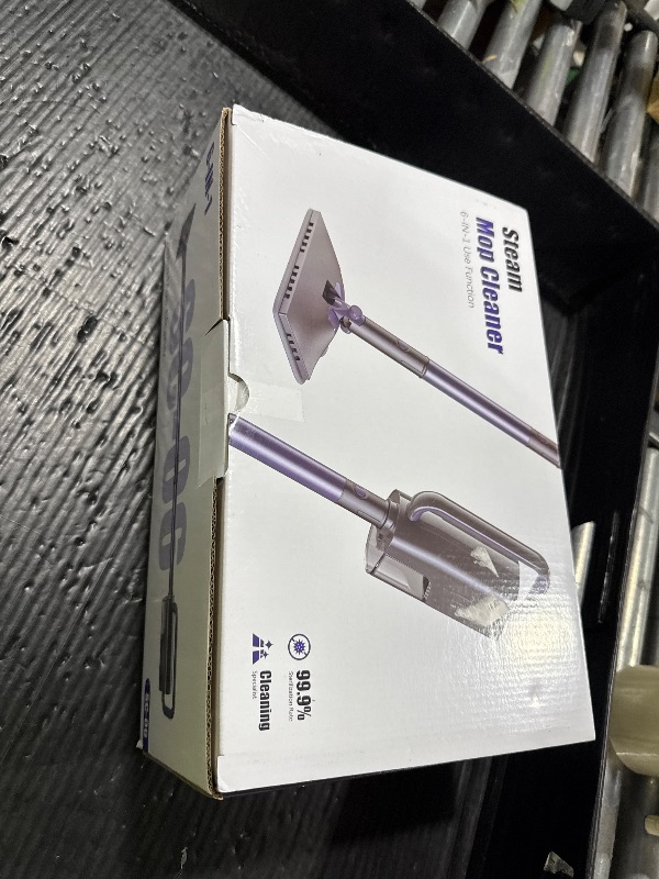 Photo 1 of Gatlei Steam Mop, Steam Cleaner with Large-Capacity Water Tank, 2 Washable Pads, 23FT Power Cable floor steamer, Detachable Steam Mops for Floor Cleaning (Purple)