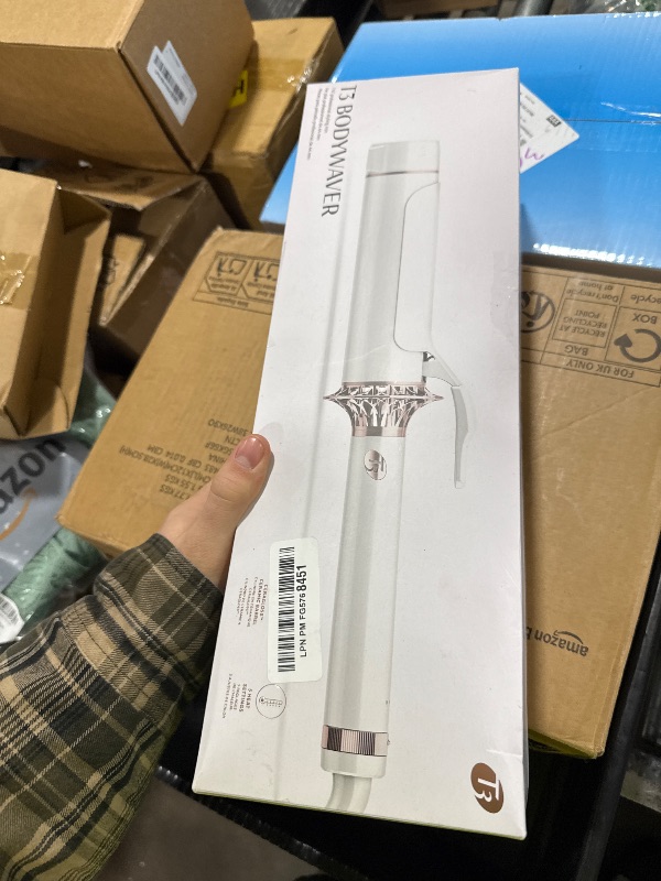 Photo 1 of T3 BodyWaver Professional 1.75" Large Curling Iron with 5 Heat Settings, Custom Blend Ceramic Barrel, Long-Lasting Big, Bold Waves