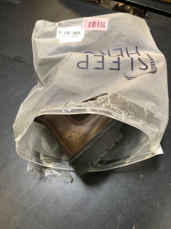 Photo 1 of NOLINSHIELD Steel Toe Boots for men,Slip-on Lightweight Working Boots,Safety,Leather,Comfortable,Puncture-Proof,Mechanic Work Boots,brown,9.5