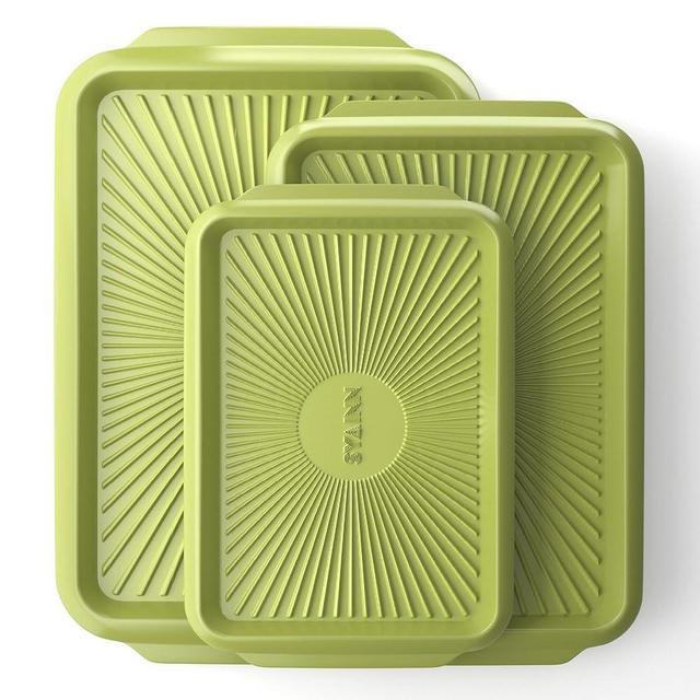 Photo 1 of 
YAINN Non-stick Ceramic Baking Sheet Set, 3 Pieces- Aluminum Steel Cookie Sheets for Baking-Includes Half/Quarter/Jelly Roll Pans-Warp Resistant, Toxic, PTFE & PFOA Free-Grenoble Green