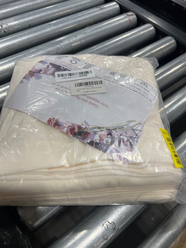 Photo 1 of 10x10ft Wrinkle Free Ivory Backdrop Curtain for Parties Soft Fabric Drapes Wedding Ivory Curtain Backdrop for Birthday Party Decorations Background for Photography 5x10ft,2 Panels