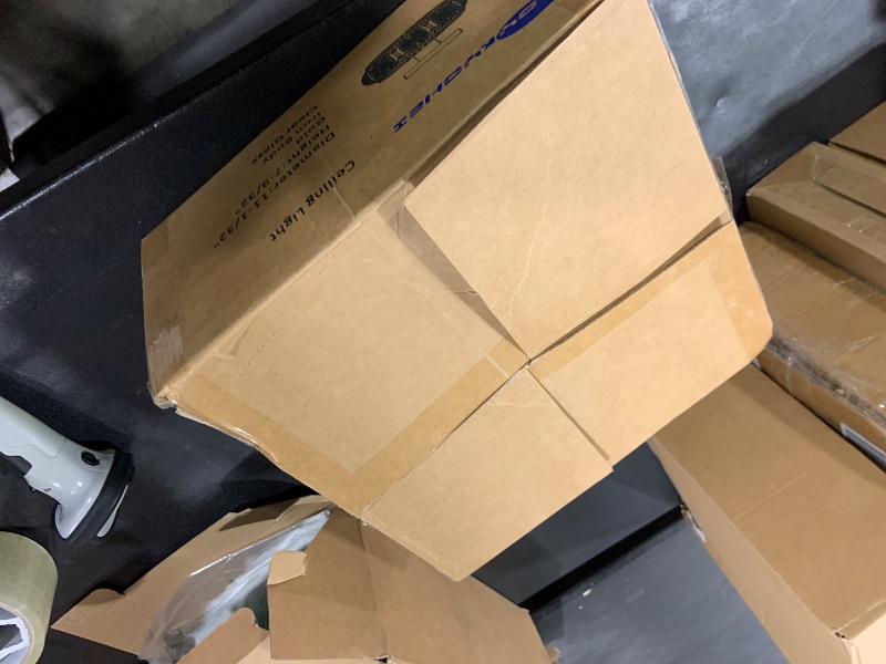 Photo 1 of *INCOMPLETE** OYKYOHEI Semi Flush Mount Ceiling Light **COVER ONLY**, Upgraded Larger Gold Glass Ceiling Light Fixture Cover, Vintage Lighting for Hallway Kitchen Bedroom Dining Room, Bulb Not Included