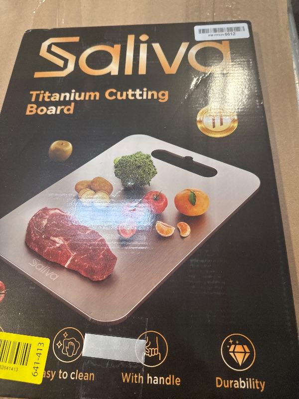 Photo 1 of ***ONLY 2 PCS*****3pcs Titanium Cutting Boards for Kitchen, 3 Pack of Titanium Cutting Boards, Non Toxic Double Sided Food Grade, Dishwasher Safe, Chopping Boards with Handle for Meat & Vegetable, Christmas Gift