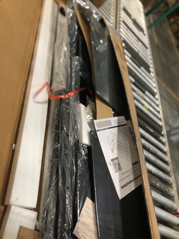 Photo 1 of ***MISSING MIRROR*** COMHOMA Vanity Desk with Large Mirror,LED and Power Outlet,Makeup Table with 9 Storage Drawersand HD Mirrors,3 Color Modes Adjustable Lighting for Bedroom Dressing Room (Black, 47inch)